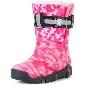 Ladeheid Kinder Mädchen Jungen Schneestiefel Gummistiefel gefüttert LAZT008 (06-Rosa, 21/22 EU)