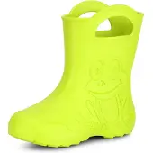 Ladeheid Eva Kinder Jungen Mädchen Gummistiefel Regenschuhe LA-CA-01 (Limone, 32/33 EU)