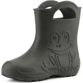 Ladeheid Eva Kinder Jungen Mädchen Gummistiefel Regenschuhe LA-CA-01 (Carbone, 22/23 EU)