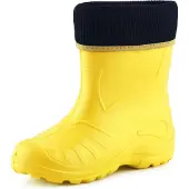 Ladeheid Kinder Mädchen Jungen Federleichte Eva Thermo Gummistiefel Gefüttert KL058 (Sonnig, 26)
