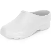 Ladeheid Damen und Herren leichte Eva Clogs Gartenclogs Gartenschuhe LADW001 (Weiß, 46)