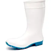 Ladeheid Damen Gummistiefel LA-967 (Weiß/Blau, 36 EU)