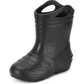 Ladeheid Kinder Mädchen Jungen federleichte Eva Gummistiefel KL051-S (Schwarz, 35 EU)