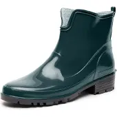 Ladeheid Damen Kurze Gummistiefel LA-930 (Dunkelgrün, 37)