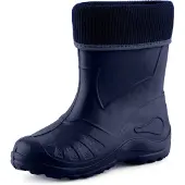 Ladeheid Kinder Mädchen Jungen Federleichte Eva Thermo Gummistiefel Gefüttert KL058 (Dunkelblau, 33)