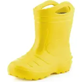 Ladeheid Kinder Mädchen Jungen federleichte Eva Thermo Gummistiefel gefüttert KL051 (Sonnig, 28)