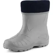 Ladeheid Kinder Mädchen Jungen Federleichte Eva Thermo Gummistiefel Gefüttert KL058 (Grau, 26)
