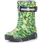 Ladeheid Kinder Mädchen Jungen Schneestiefel Gummistiefel gefüttert LAZT008 (05-Grün, 27/28 EU)