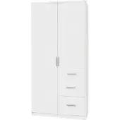 Wimex Kleiderschrank Joker Schlafzimmerschrank 90x58x199cm weiß 2-türig (18808)