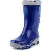 Ladeheid Kinder Mädchen Jungen Gummistiefel Regenschuhe LARB015 (Kornblume Aschgrau, 27)