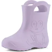 Ladeheid Eva Kinder Jungen Mädchen Gummistiefel Regenschuhe LA-CA-01 ( Helllila, 34/35 EU)