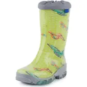 Ladeheid Kinder Mädchen Jungen Gummistiefel Regenschuhe LARB015 (Grün Schmetterling, 23)