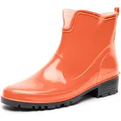 Ladeheid Damen Kurze Gummistiefel LA-930 (Orange, 38)