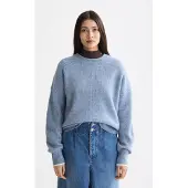 Scotch & Soda Fuzzy Crew Neck Pullover Faded Denim Melange Größe: XL | Pullover Outlet | Damen | Blau
