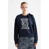 Scotch & Soda Elevated Artwork Sweater Sky Captain Größe: M | Pullover Outlet | Damen