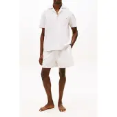 Tommy Hilfiger Ss Woven Short Set Caramel Oxford Größe: M | Kurze Sporthosen Outlet | Herren | Braun