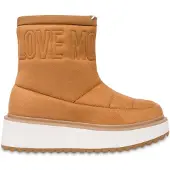 Moschino Platform Power Velour Snow Boots Brown Größe: 35 | Stiefel Outlet | Damen | Weiß