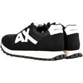 Armani Exchange für Herren. XM001960AF19388MC024 Turnschuhe Logo schwarz (43), Lässig, Polyester