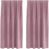 vidaXL Verdunkelungsvorhänge 2 stk. Dunkelrosa 140 x 175 cm Samt