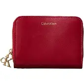 Calvin Klein CK PULLER MEDIUM FLAP ZIP AROUND Damen Portemonnaie Rot : Größe - UNICA Größe: UNICA