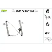 Valeo 861172 Elektrischer Fensterheber Vorne Links für LEXUS RX (GYL1, GGL15, AGL10) CT (ZWA10) HS 250h