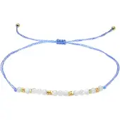 Luxenter Armband aus weißem Perlmutt mit 18 Karat Gelbgold-Finish – Gonli