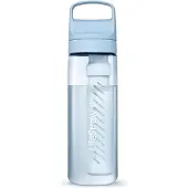 LifeStraw Go Icelandic Blue GO-650ML-ICE BPA-Free Plastic, Wasserflasche mit 2-Stage Filter, 650 ml