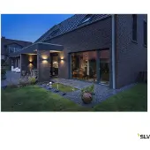SLV LED-Wandstrahler Sitra M Rost