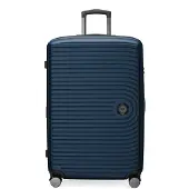 Hauptstadtkoffer Mitte - Großer Koffer mit 4 Doppel-Rollen XL Reisekoffer mit Erweiterung, stabiler Trolley Hartschalenkoffer TSA, 130 L,Dunkelblau
