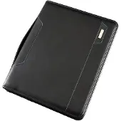Alassio Orgamappe SALERNO, DIN A4, Nylon, mit DIN A4 Schreibblock, schwarz