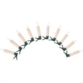 BURI LED Weihnachtsbaumkerzen-Erweiterungsset 10teilig Christbaumkerzen kabellos