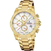 Festina Herrenuhr 20705/1 Gold Sportuhr zum Schwimmen.