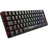 Sharkoon PureWriter W65, Verkabelt & Kabellos, RF Wireless, Mechanischer Switch, QWERTZ, RGB-LED, Schwarz