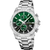 Festina F20704/5 Herren-Armbanduhr Chronograph Schwarz/Grün