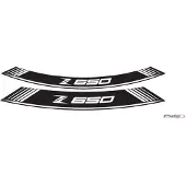 Puig 9290B Rim Strips Specials passend fuer KAWASAKI Z650 Weiss