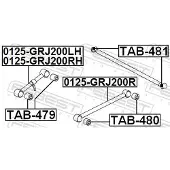 FEBEST Lenker, Radaufhängung 0125grj200lh Hinterachse links für TOYOTA