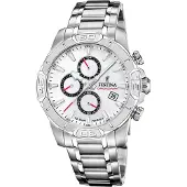 Festina Herrenuhr Timeless Chronograph Armbanduhr Edelstahl silber UF20704/1