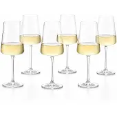 Rona MODE Weißweinkelche 360ml | Weißweinglas 6er Set | Weingläser spülmaschinenbeständig | Weißwein Kelche Set 6 Stück bruchsicher | Kristallglas