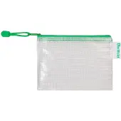 3L Reissverschlusstasche PVC grün A6 175x125mm VE=8 Stück