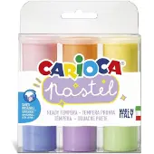Carioca Posterfarbe Pastell 6 Stück, Mehrfarbig