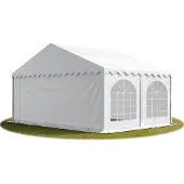 TOOLPORT Hochwertiges Partyzelt Festzelt 5x4 m PVC weiß wasserdicht