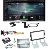 Kenwood DNX-5190DABS Navi Carplay Bluetooth Einbauset für Dacia Dokker Sandero