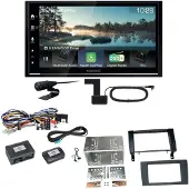 Kenwood DMX7722DABS Android Auto CarPlay Einbauset für Mercedes SLK R171