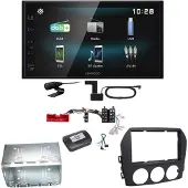 Kenwood DMX-125DAB Bluetooth MP3 USB Digitalradio Einbauset für Mazda MX-5 NC