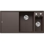 BLANCO Granitspüle "AXIA III 6 S", cafe, B:100cm, Verbundwerkstoff, Küchenspülen, Granitspüle, inkl. Esche-Compound-Brückenschneidbrett, Multifunktionsschale