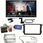Kenwood DMX8021DABS Android Auto Einbauset für Seat Alhambra Altea XL Leon