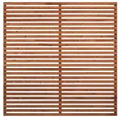 Plus Zaun Hauptelement Tokyo Thermo Wood 180 x 180 cm goldbraun