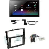 Pioneer DMH-A340DAB USB Bluetooth MP3 Einbauset für Mitsubishi Pajero ab 2015