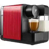 Tchibo Cafissimo "milk" Kapselmaschine für Kaffee, Espresso, Caffè Crema, Rot