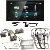 Kenwood DMX-125DAB Bluetooth Digitalradio Autoradio Einbauset für Opel Astra J